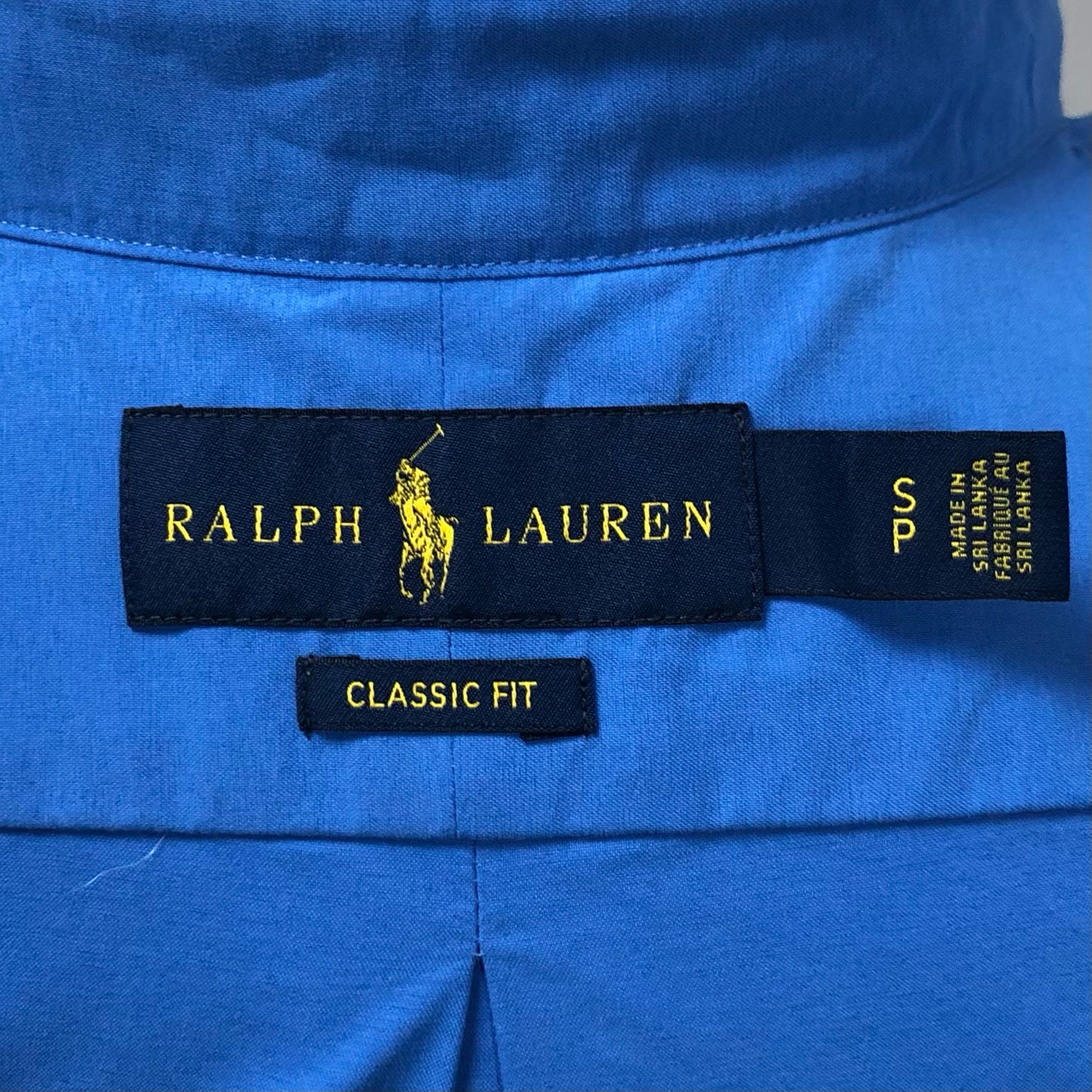 Camisa de botones Polo Ralph Lauren 🏇🏼 en color azul Talla S Entalle Clásico