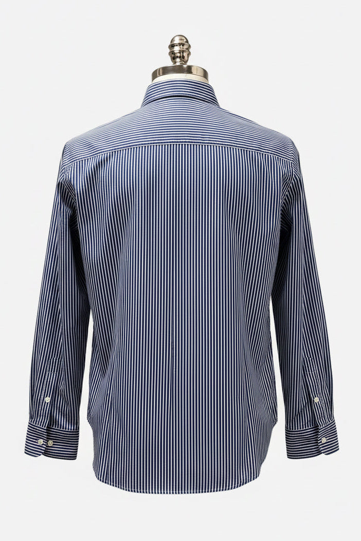 Camisa de mujer Polo Ralph Lauren 🏇🏼 con patrón de rayas en azul y blanco Talla XL Entalle Regular