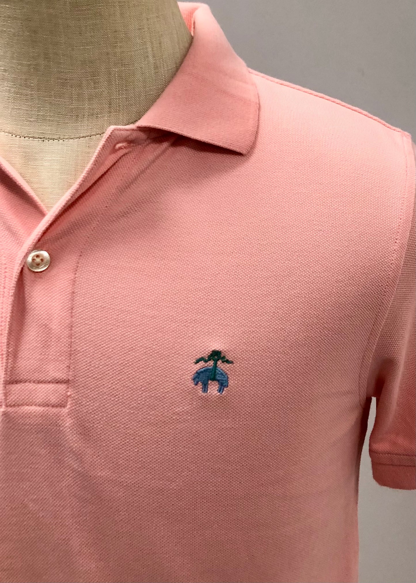 Camiseta Polo Brooks Brothers 🐑 color rosado claro Talla S y L Entalle Slim Fit (ver descripción)