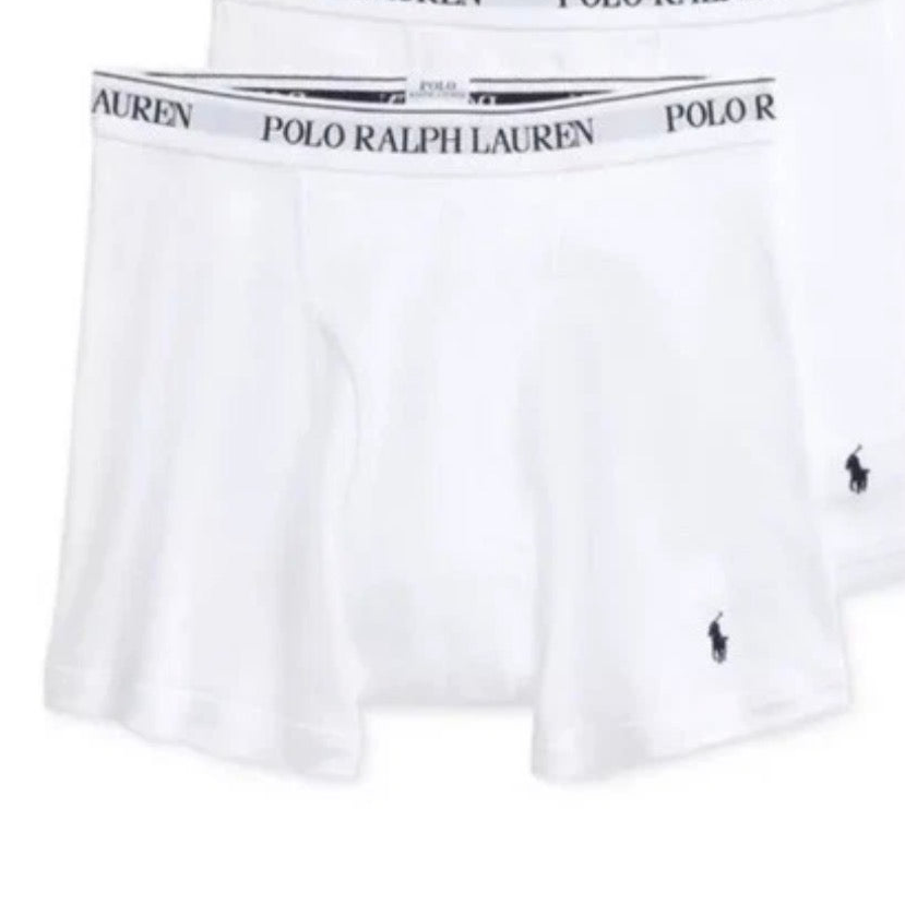 Paquete de 3 Boxer Briefs Polo Ralph Lauren 🏇🏼 Classic Fit Tela algodón stretch color blanco Talla L