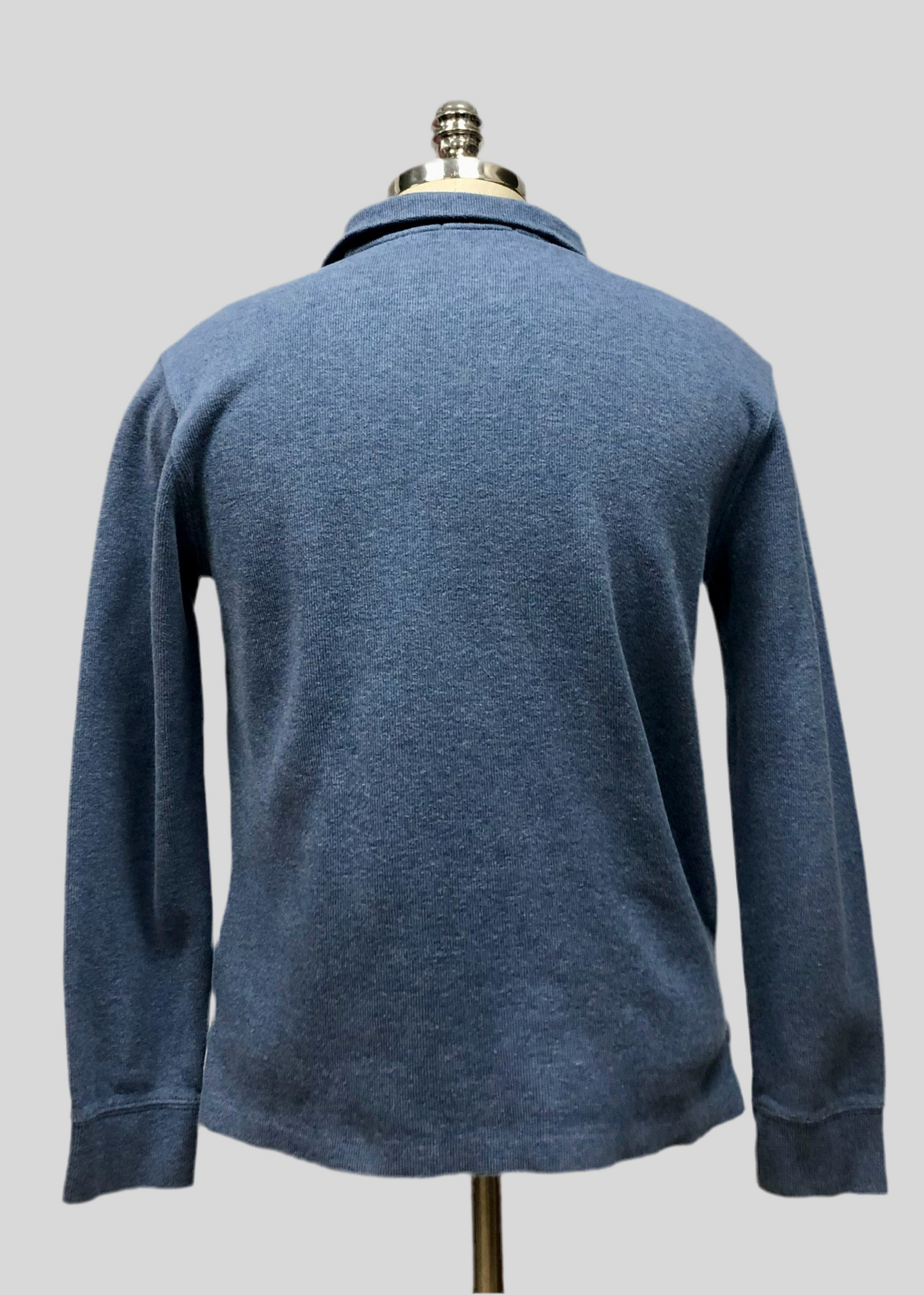 Sueter Jersey Polo Ralph Lauren 🏇🏼 color azul claro con logo en azul Talla S