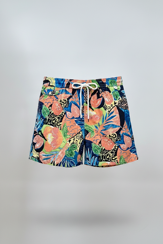 Short de baño Polo Ralph Lauren 🏇🏼color salmón con diseño floral talla L