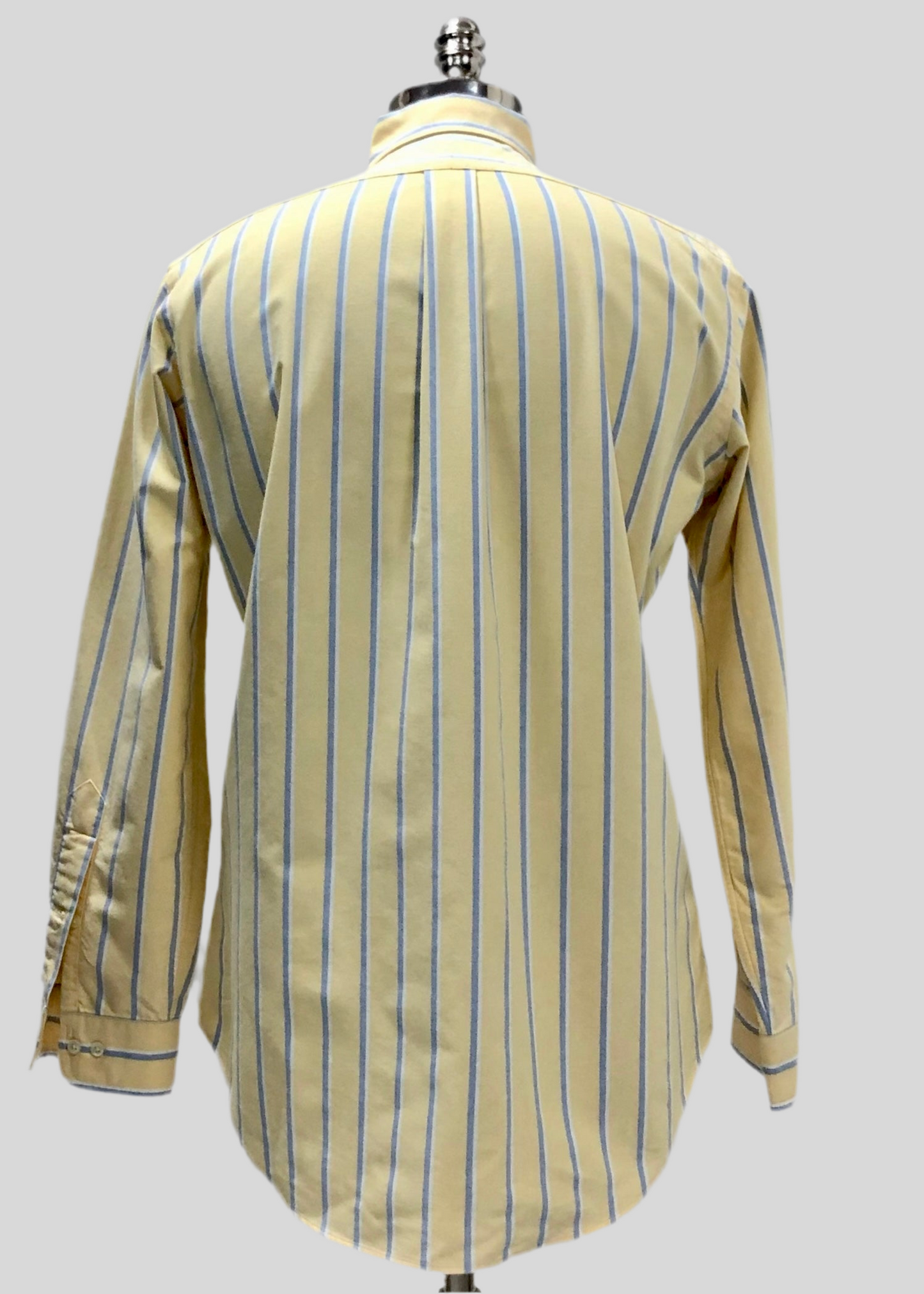 Camisa de botones Polo Ralph Lauren 🏇🏼 color amarillo de rayas en color azul y blanco Talla M Entalle Clásico