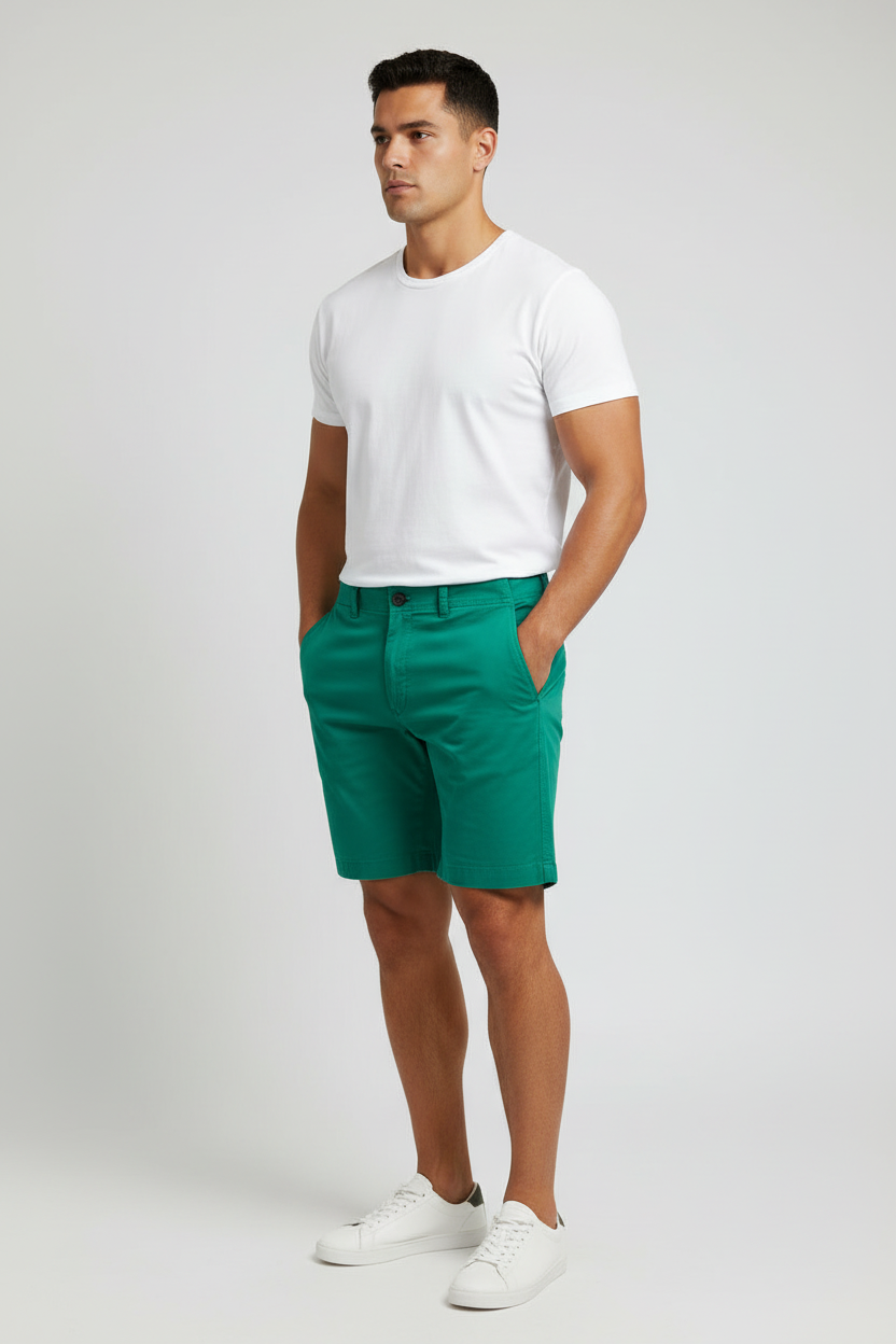 Short Casual Vineyard Vines 🐳 color verde esmeralda talla 33