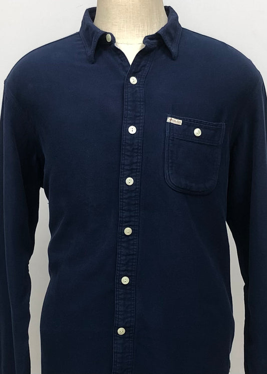 Camisa de botones Polo Ralph Lauren 🏇🏼 Color azul oscuro Diseño Cargo Talla XL Entalle Regular (ver descripción)