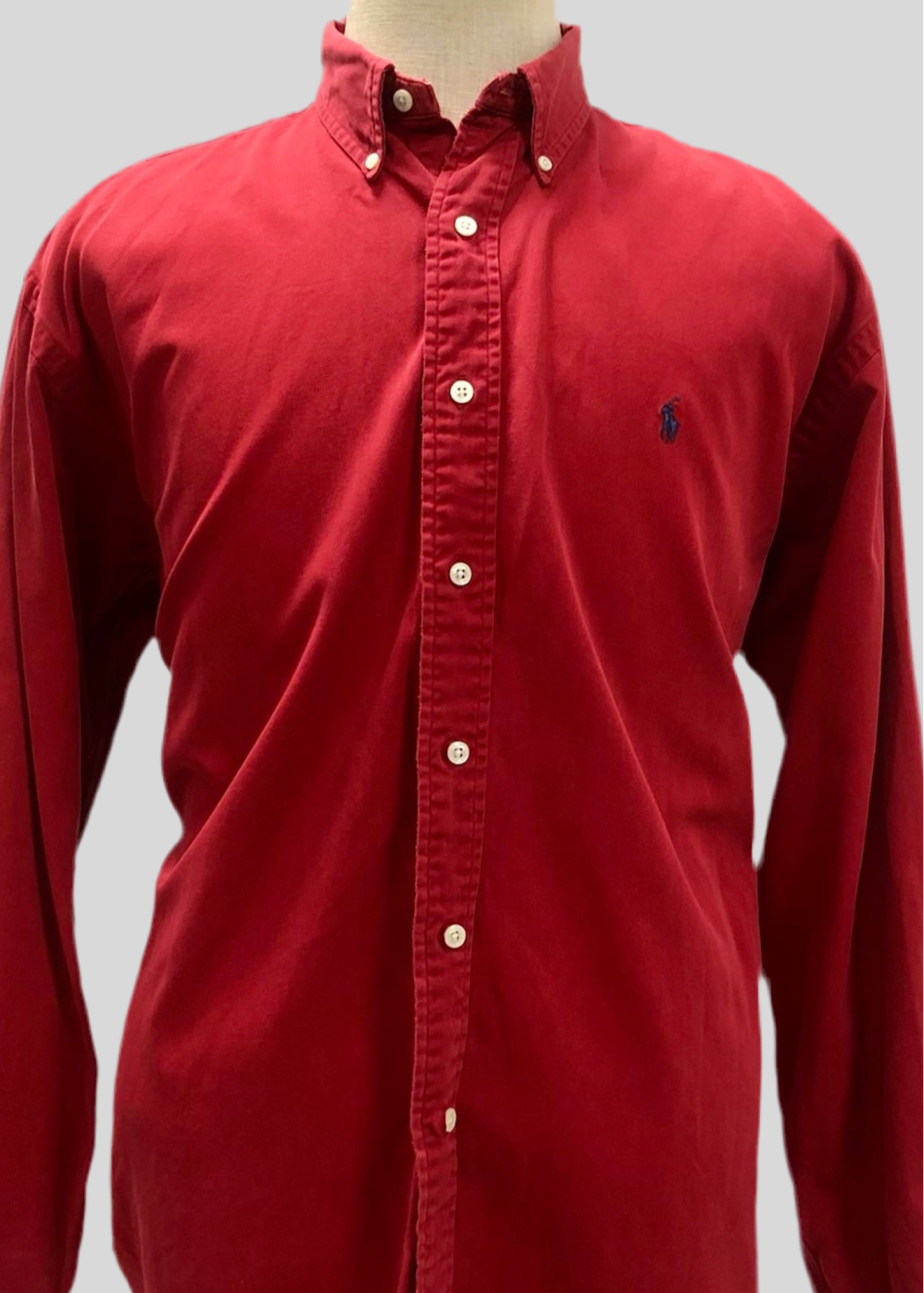 Camisa de botones Polo Ralph Lauren 🏇🏼 en color rojo Talla L Entalle Regular