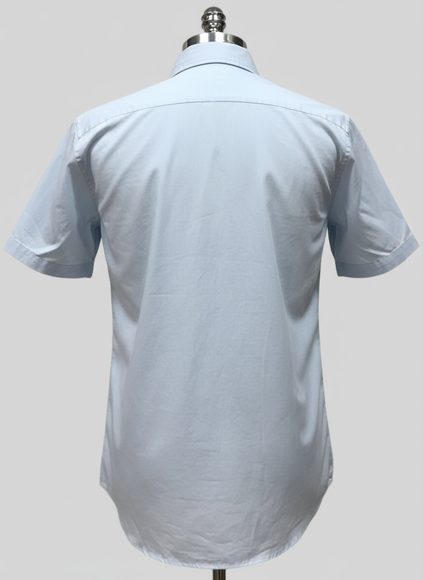 Camisa de botones Vineyard Vines 🐳 con patrón de rayas en color celeste claro y blanco Talla M Entalle Slim Fit