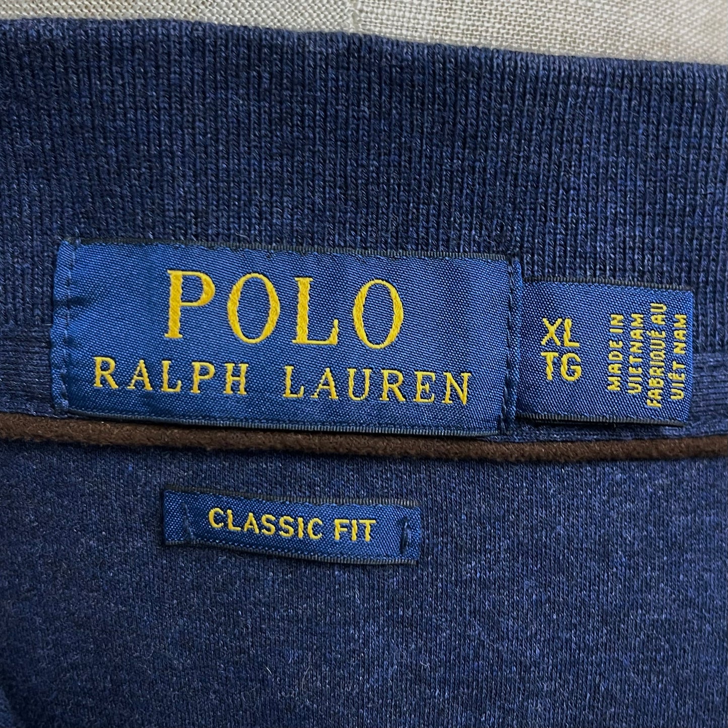 Camiseta Polo Ralph Lauren 🏇🏼color azul navy Manga larga Talla XL Entalle Clásico