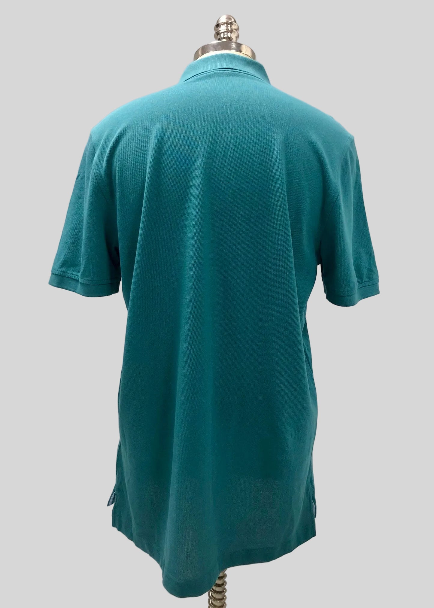Camiseta Polo Brooks Brothers 🐑 color verde azulado Talla L Entalle Slim Fit