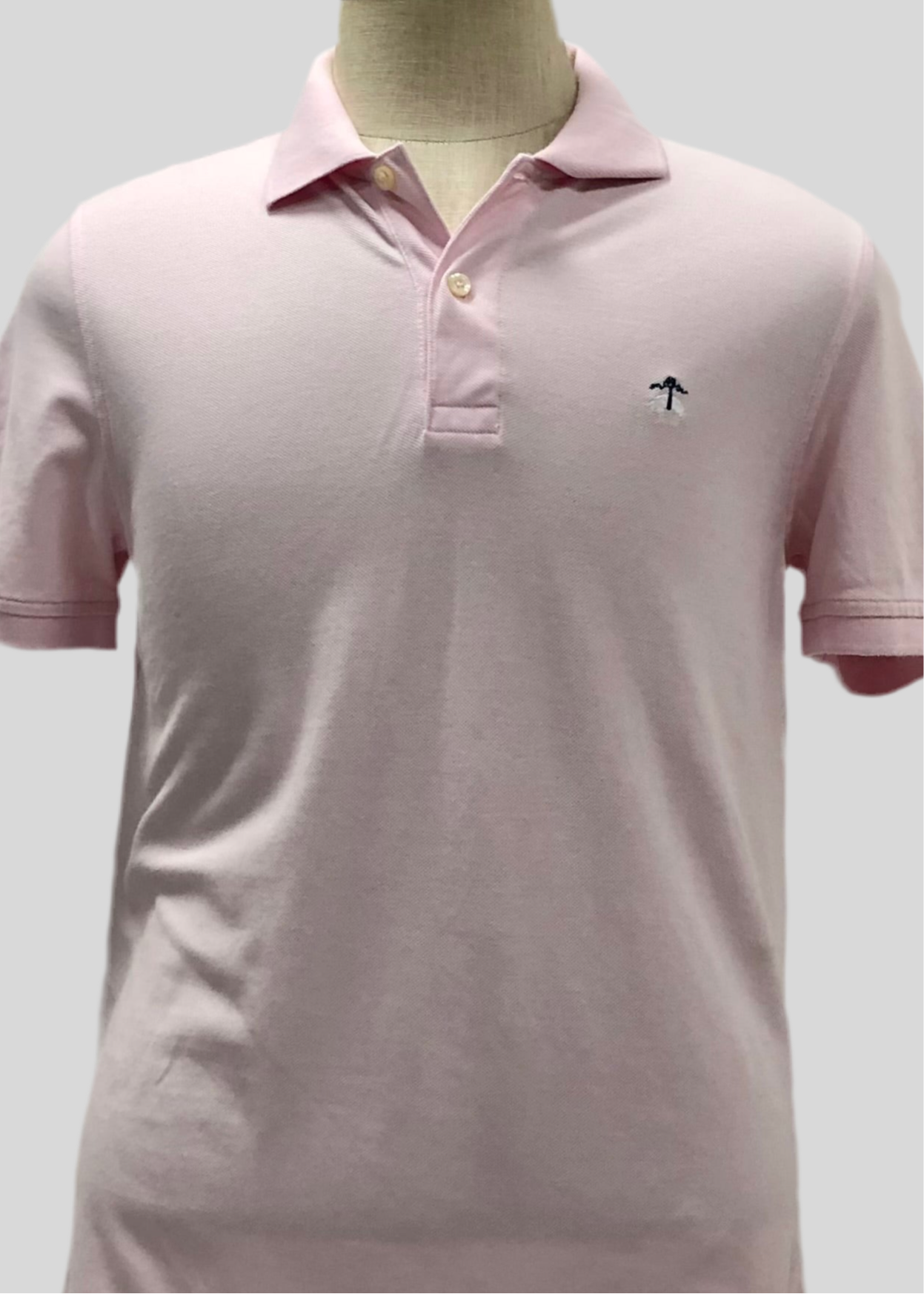 Camiseta Polo Brooks Brothers 🐑 color rosado claro Talla M Entalle Slim Fit