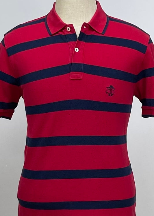 Camiseta Polo Brooks Brothers 🐑 con patrón de rayas rojo y azul navy Talla M Entalle Regular