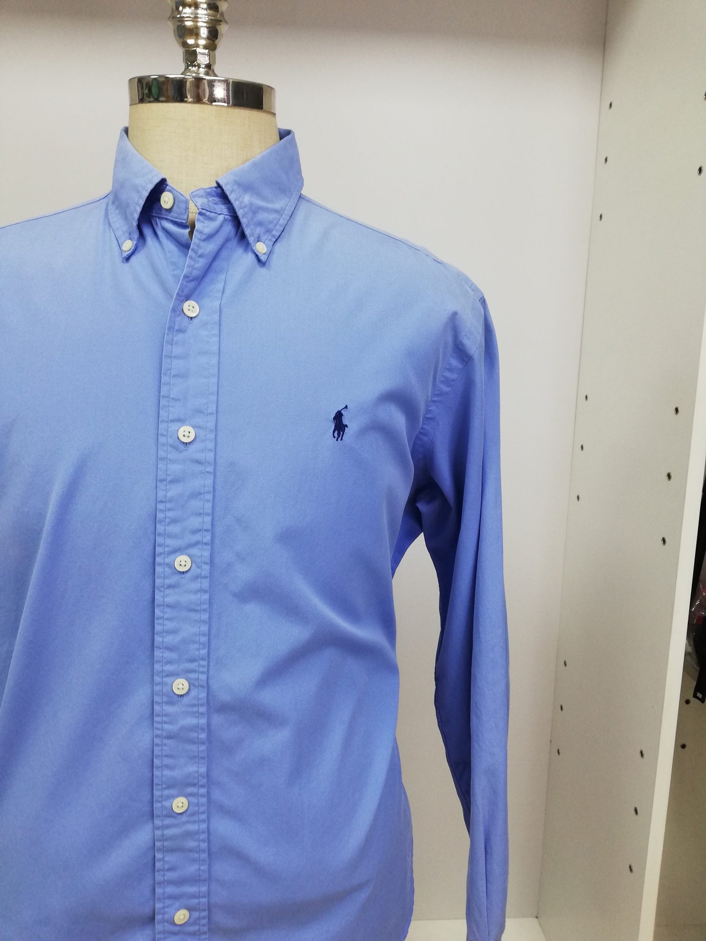 Camisa de botones Polo Ralph Lauren 🏇🏼 en color Celeste Talla L Entalle Clásico (ver descripción)