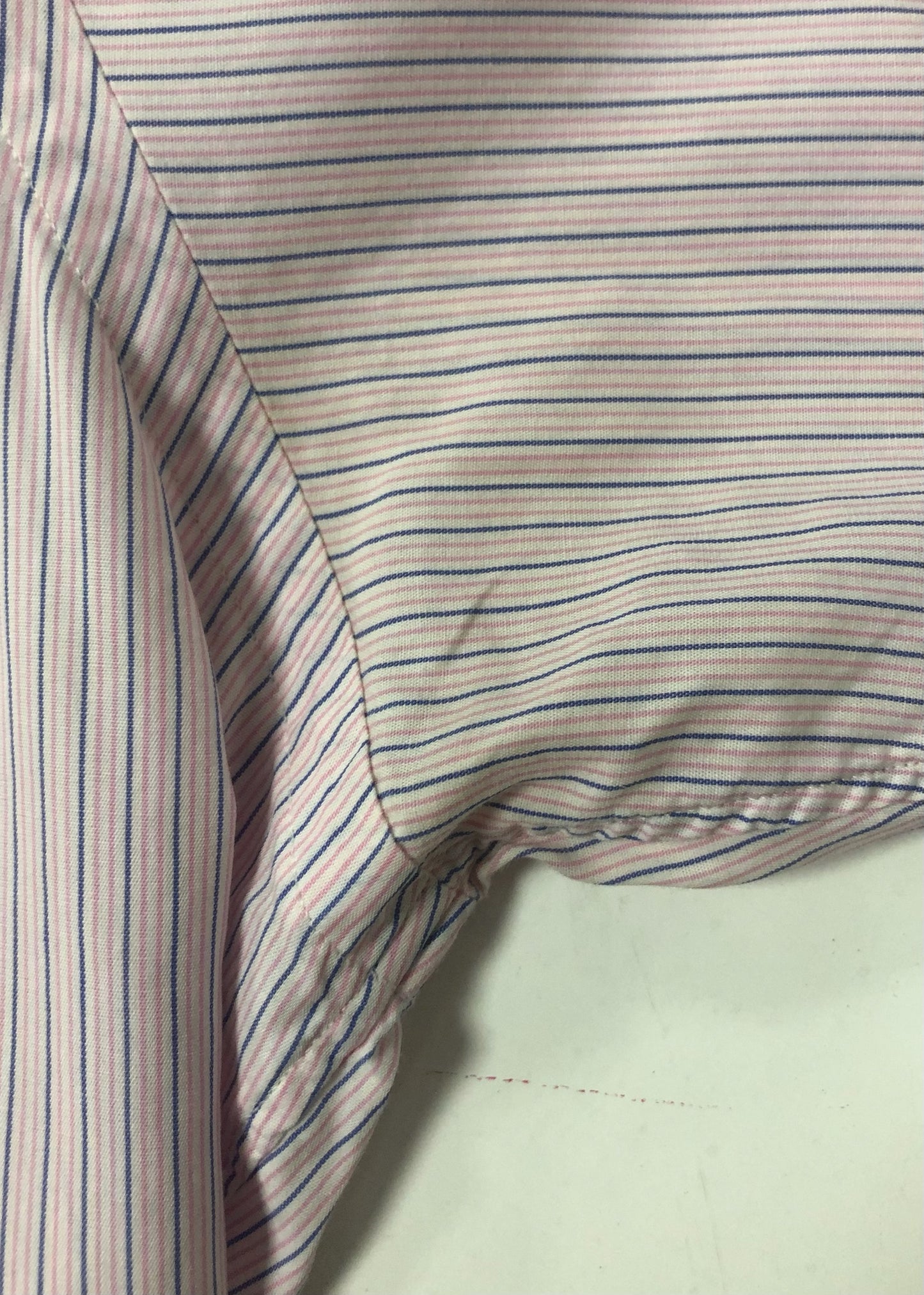 Camisa de botones Polo Ralph Lauren 🏇🏼 de rayas en color rosado claro, blanco y azul navy Talla XL Entalle Regular (ver descripción)