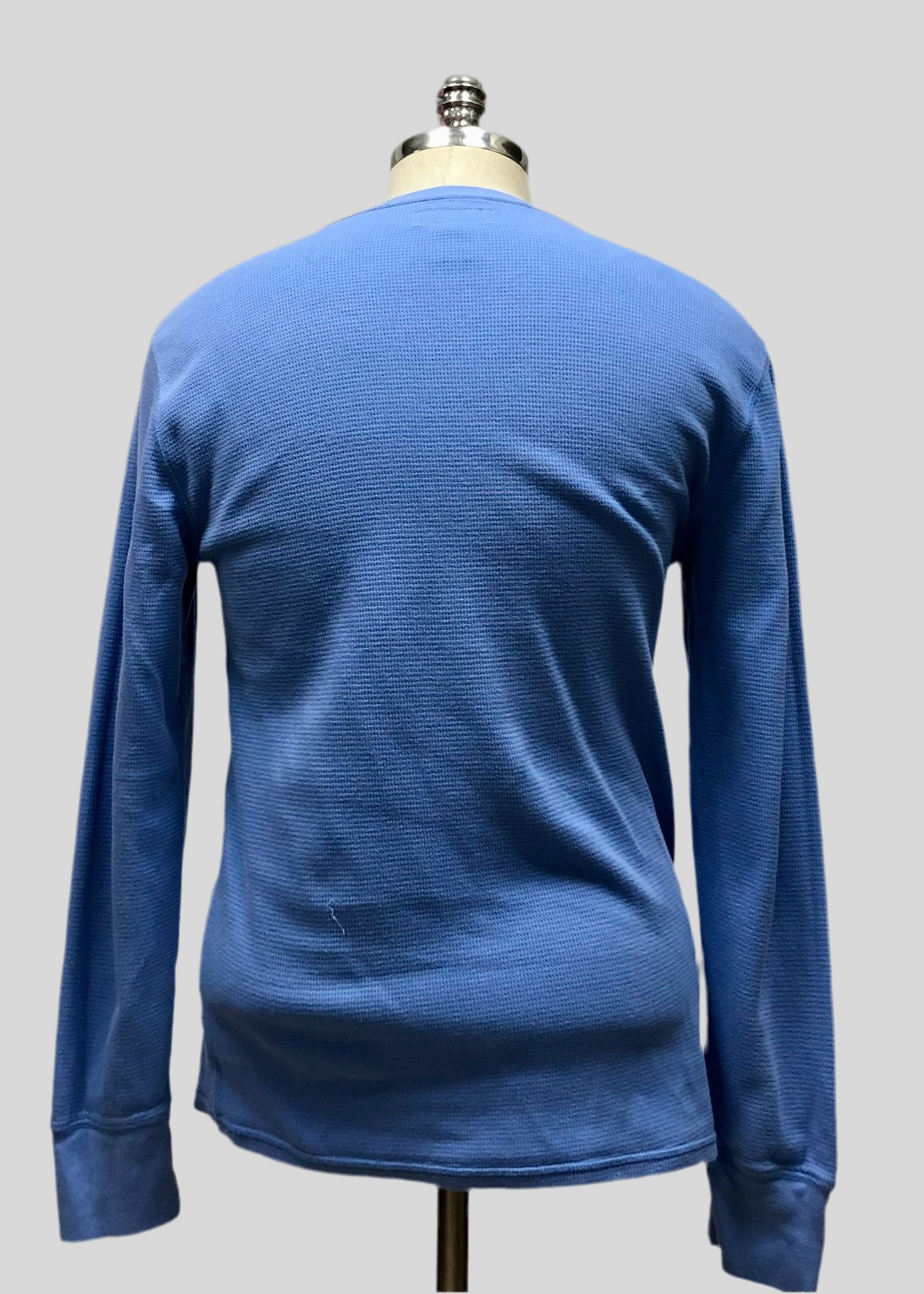 Camiseta cuello redondo Polo Ralph Lauren 🏇🏼 Waffle color celeste manga larga Talla M