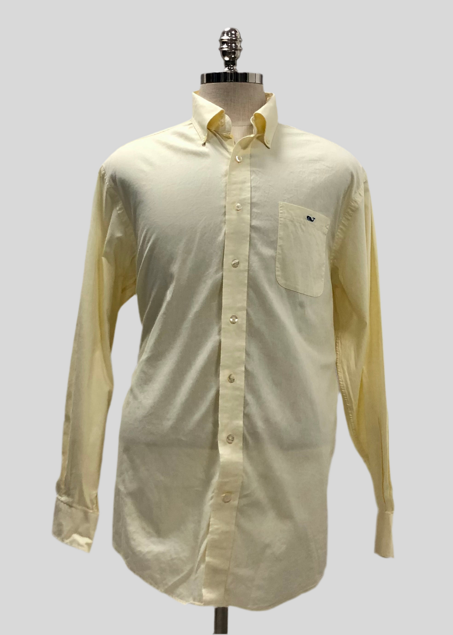 Camisa de botones Vineyard Vines 🐳 color amarillo claro Talla XL Entalle Regular