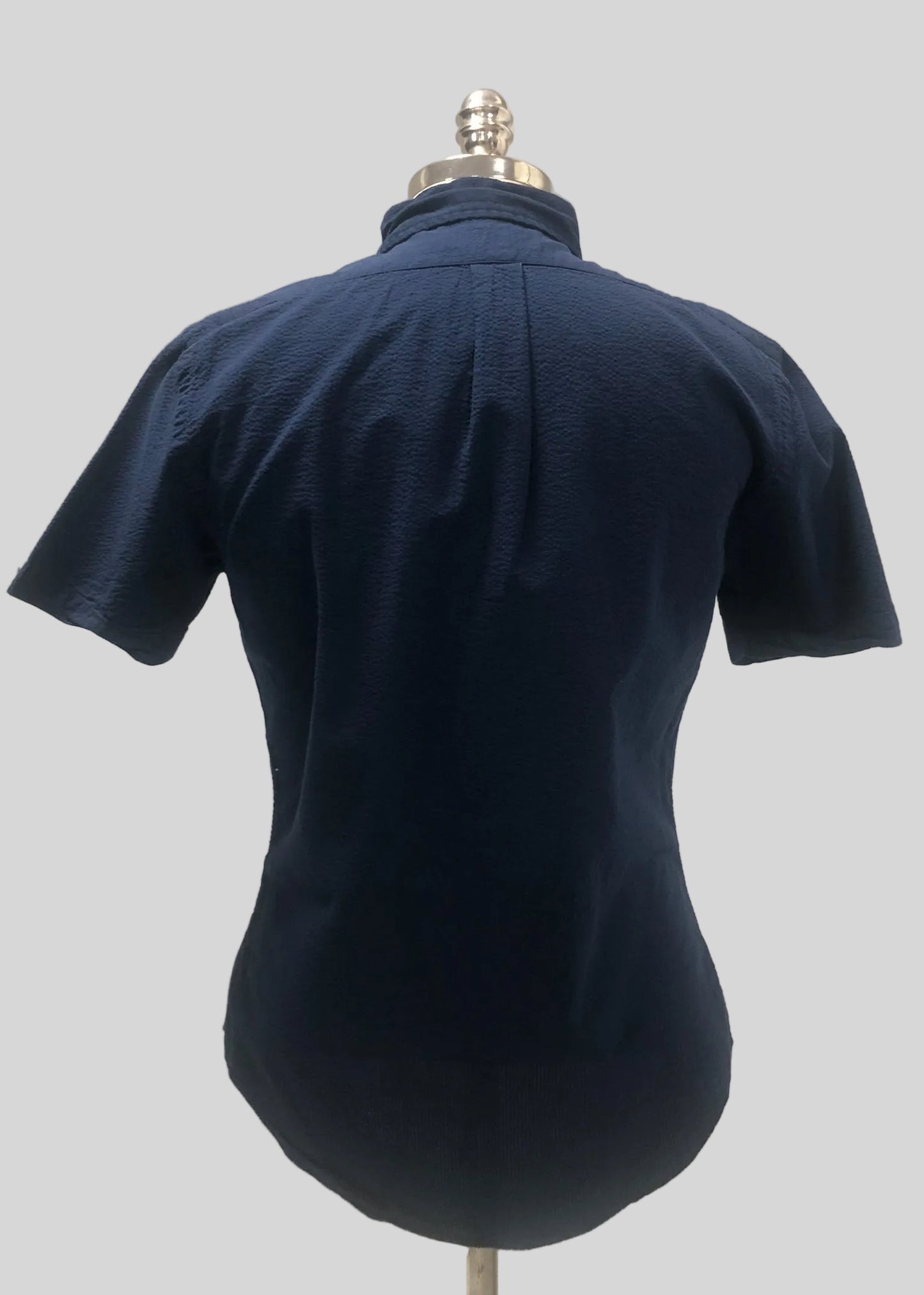 Camisa Polo Ralph Lauren 🏇🏼 Seersucker Color azul navy Talla M Entalle Slim Fit