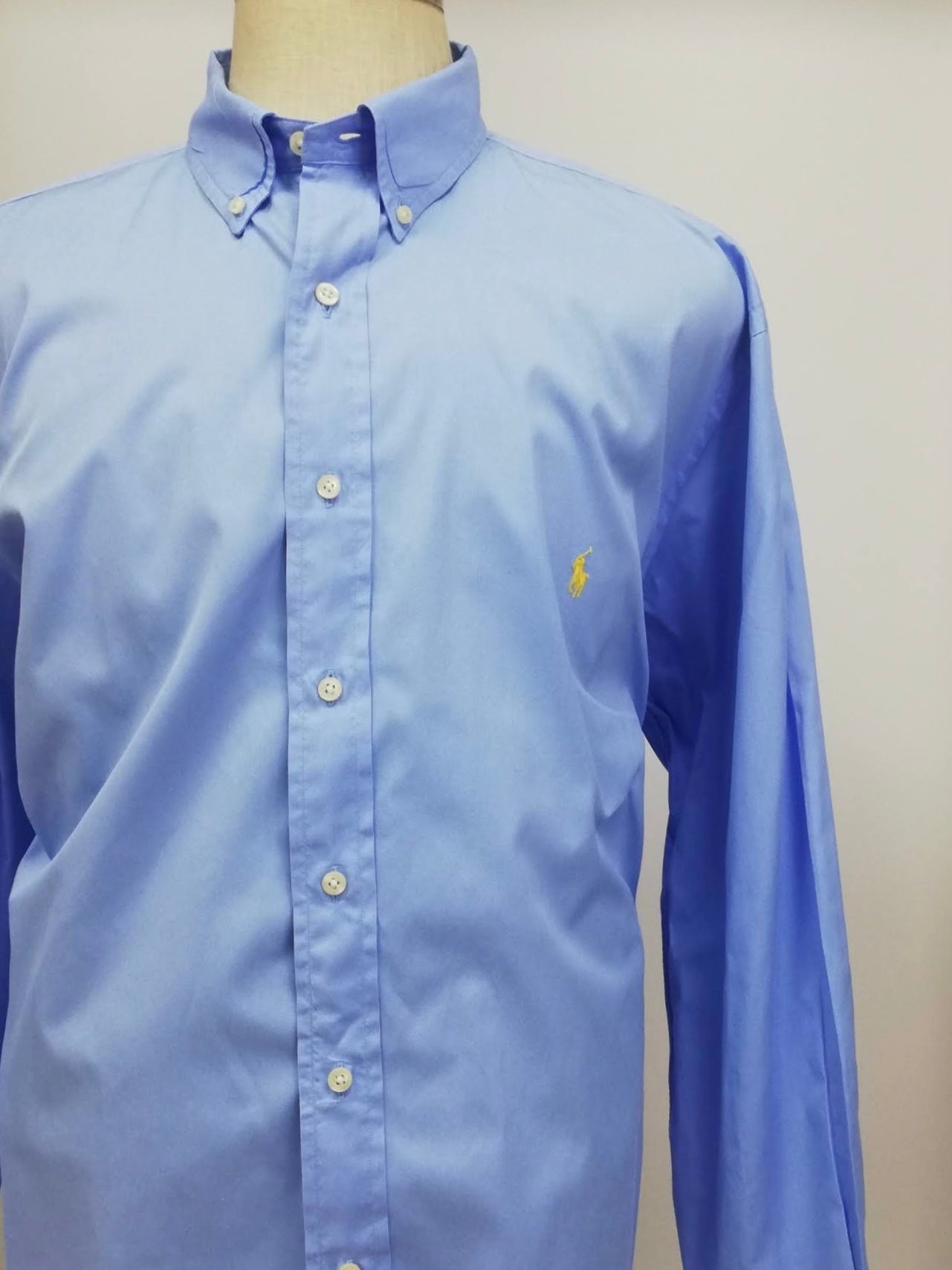 Camisa de botones Polo Ralph Lauren 🏇🏼 en color celeste Talla XXL Entalle Regular