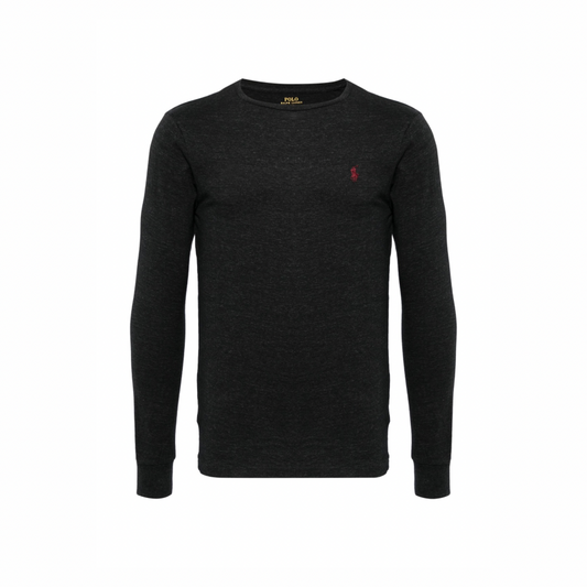 Camiseta cuello redondo Polo Ralph Lauren 🏇🏼 color gris oscuro manga larga Talla L Custom Slim Fit