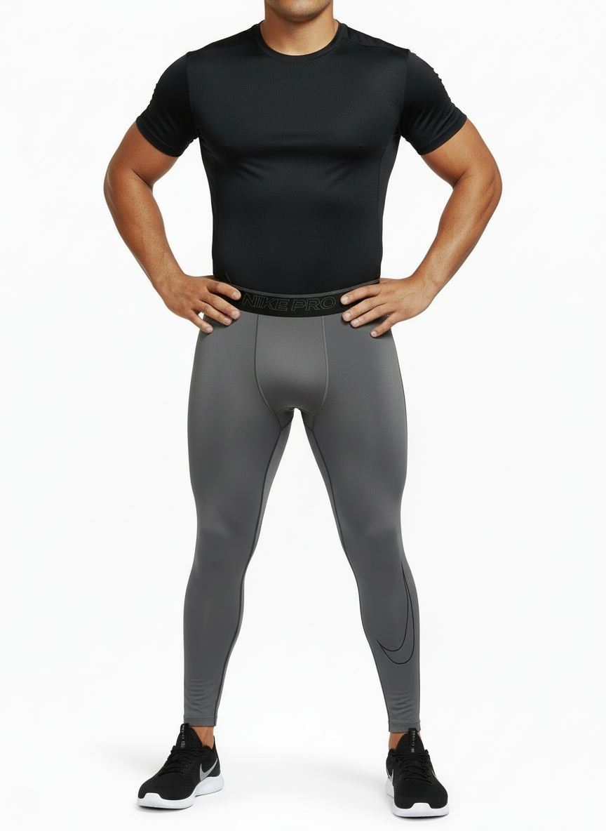 Mallas de entrenamiento Nike ✔️ Pro Dri-FIT para hombre Color Gris oscuro Talla S, M y L