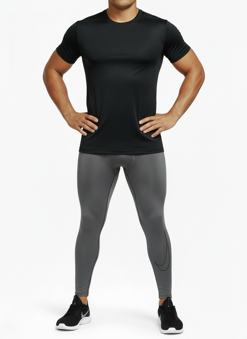 Mallas de entrenamiento Nike ✔️ Pro Dri-FIT para hombre Color Gris oscuro Talla S, M y L