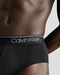 Paquete de 3 Calzoncillos a la cintura Calvin Klein - Tela microfibra stretch en color negro y azul navy Talla XXL