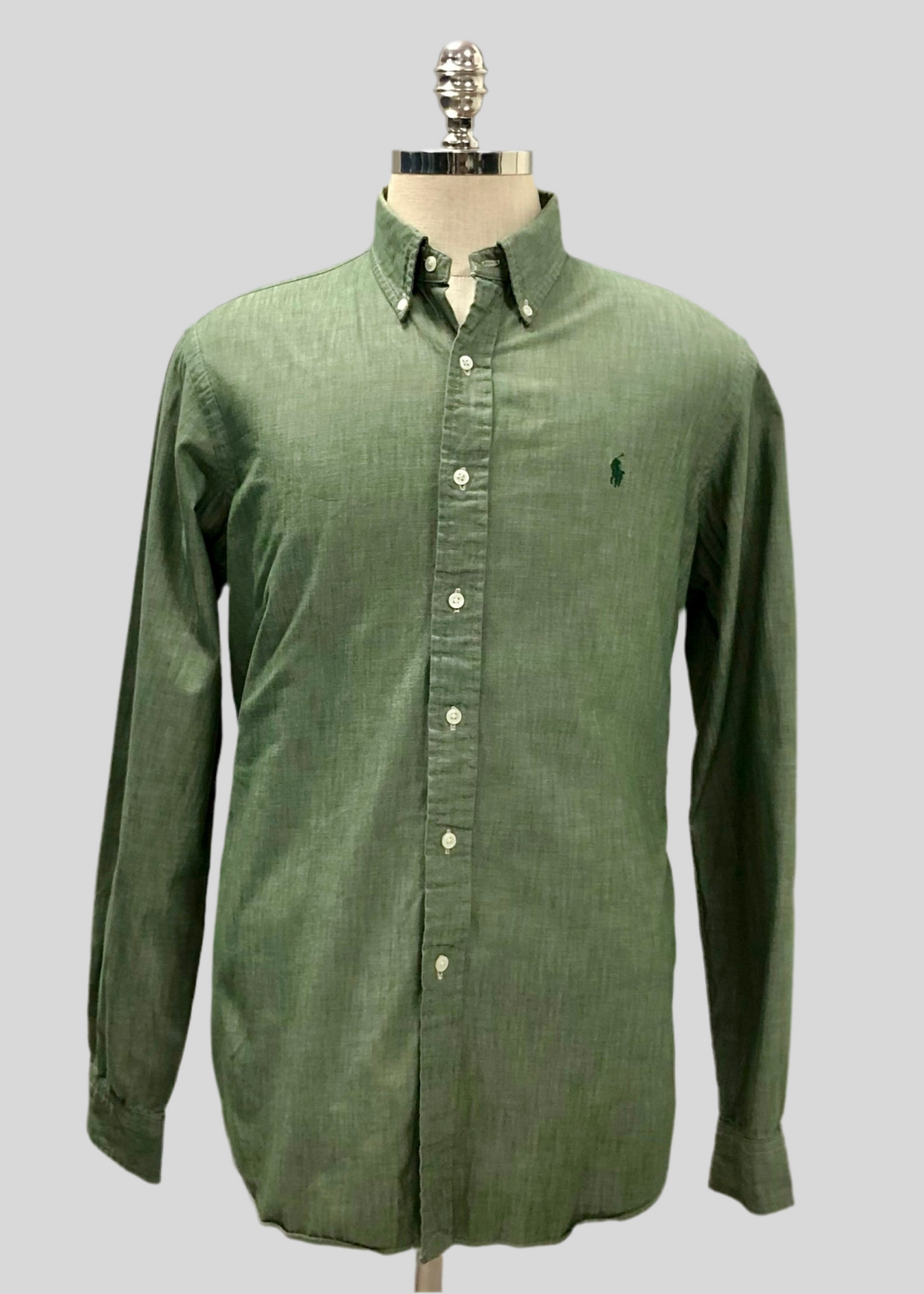 Camisa de botones Polo Ralph Lauren 🏇🏼  en color verde oscuro Talla L Entalle Regular