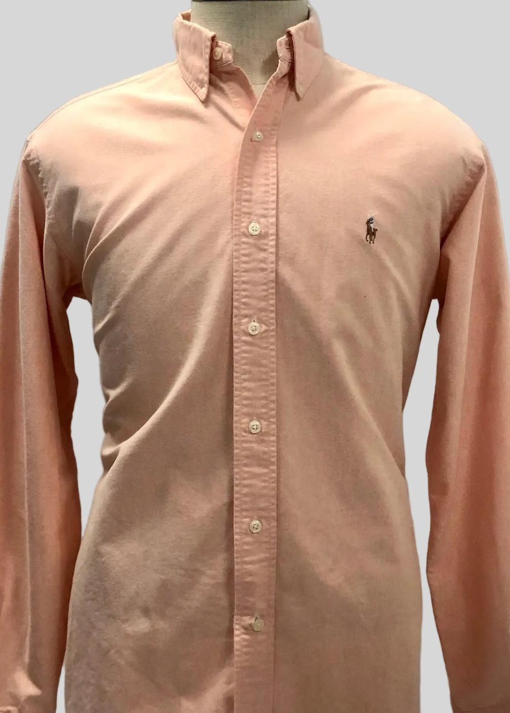 Camisa de botones Polo Ralph Lauren 🏇🏼 Oxford en color naranja claro Talla L Entalle Regular