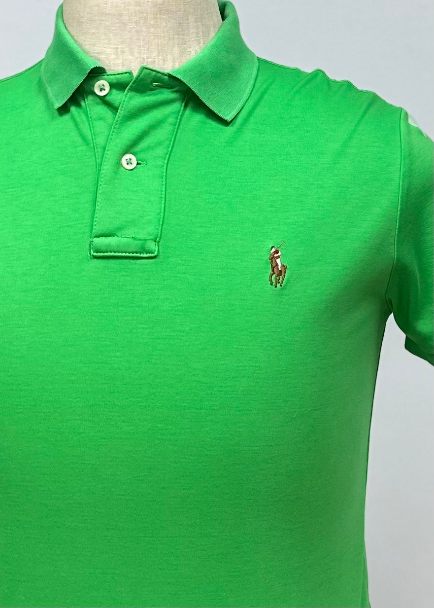 Camiseta Polo Ralph Lauren 🏇🏼color verde intenso Talla S Entalle Regular (ver descripción)