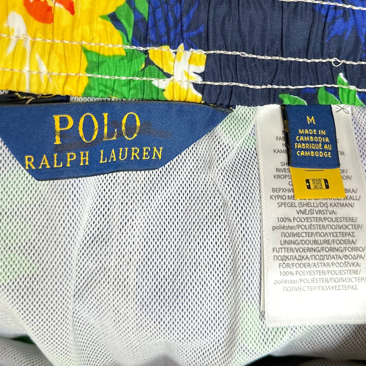 Short de baño Polo Ralph Lauren 🏇🏼color azul oscuro con diseño floral talla M y L