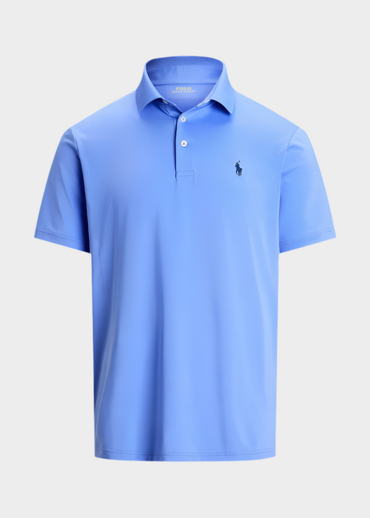 Camiseta Polo Ralph Lauren 🏇🏼 Tela performance color celeste Talla XXL Entalle Regular