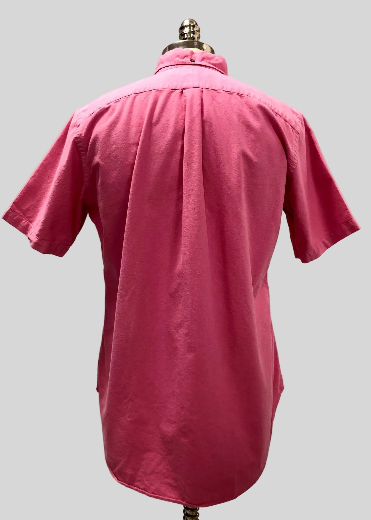 Camisa de botones Polo Ralph Lauren 🏇🏼 Oxford en color rosado intenso Talla L Entalle Custom Fit