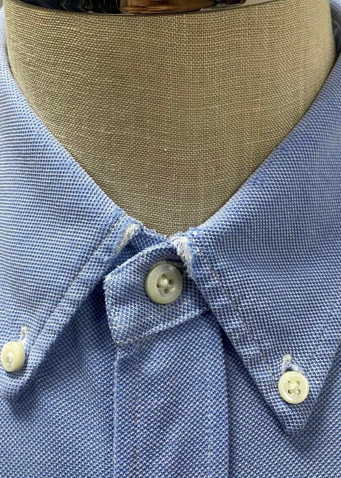 Camisa Polo Ralph Lauren 🏇🏼 Tela camiseta (Knit Oxford) color celeste Talla XL Entalle Regular (ver descripción)