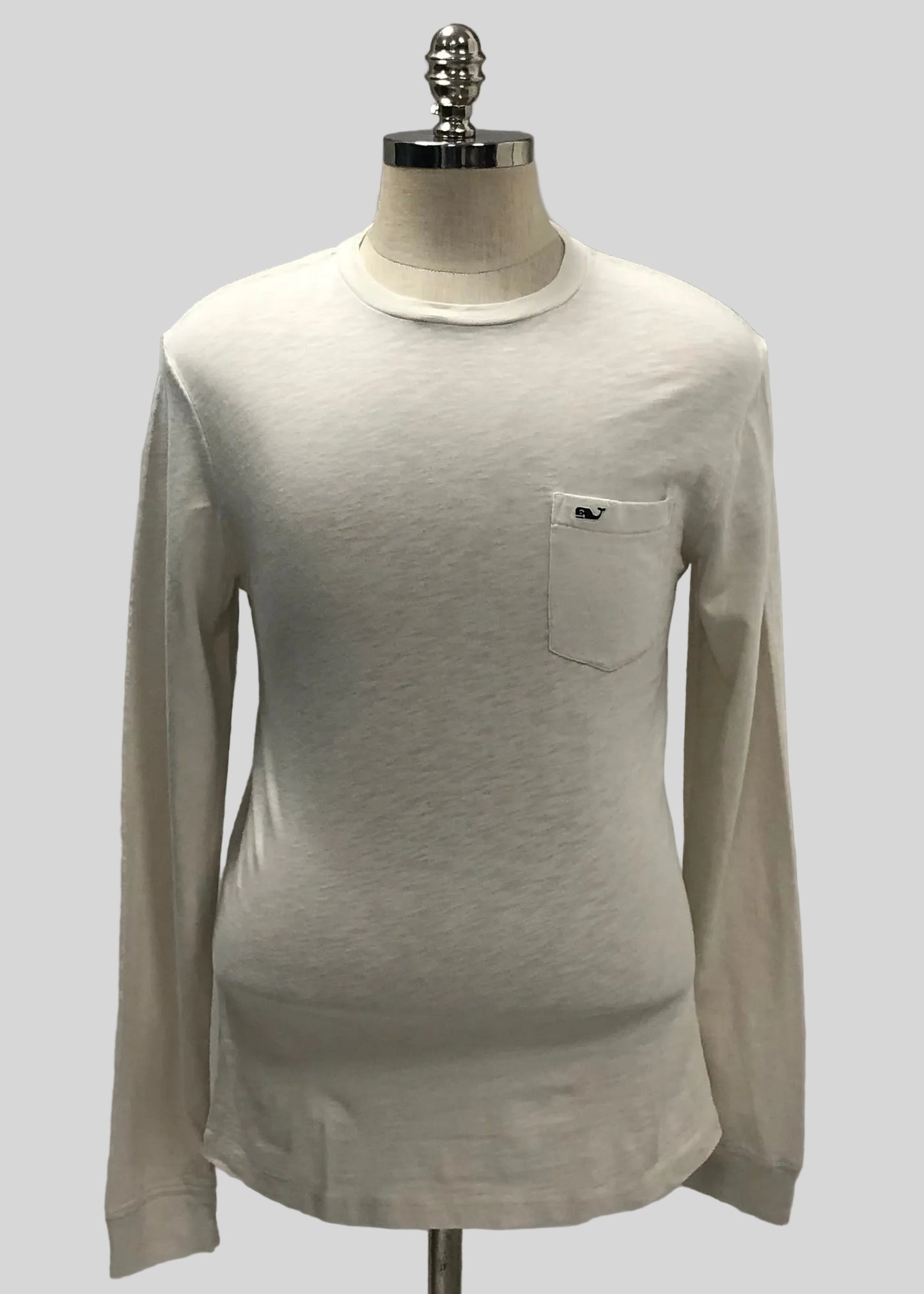 Camiseta cuello redondo Vineyard Vines 🐳 color crema manga larga Talla S