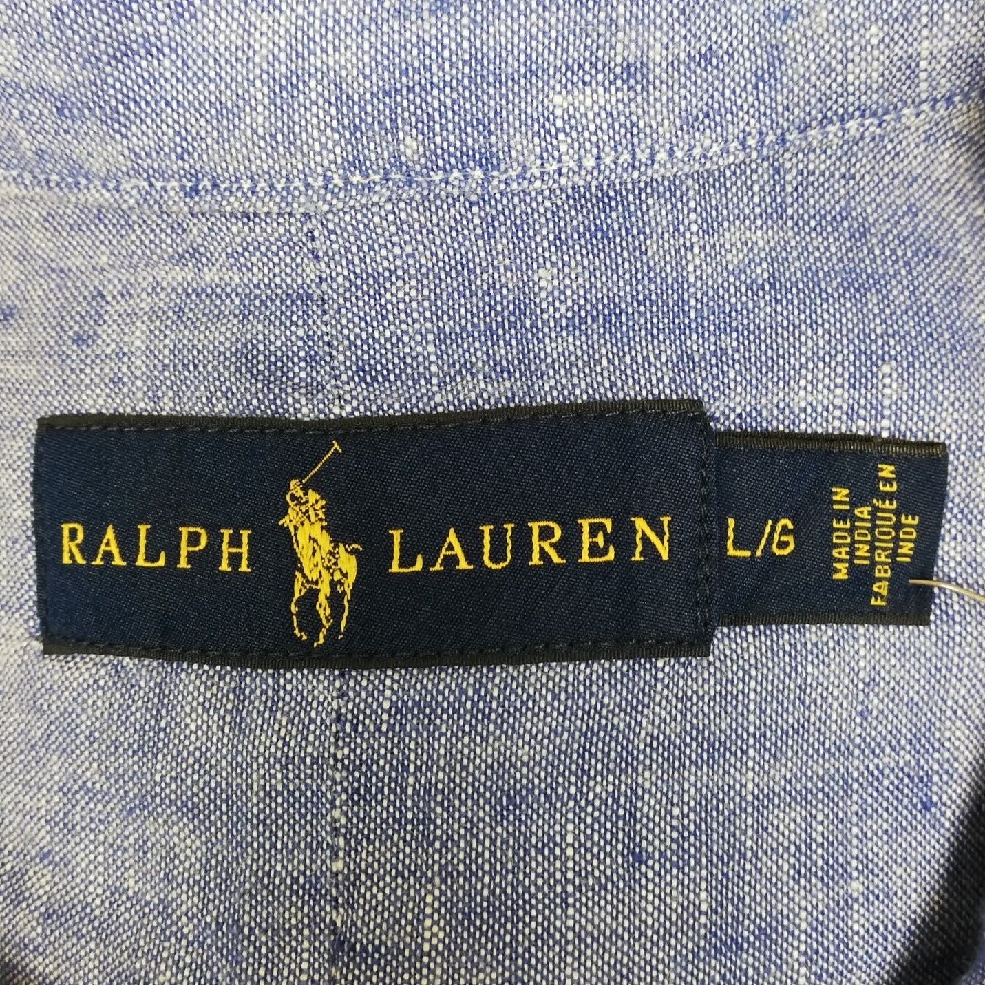 Camisa de botones Polo Ralph Lauren 🏇🏼 De Lino en color azul grisáceo Talla L Entalle Regular