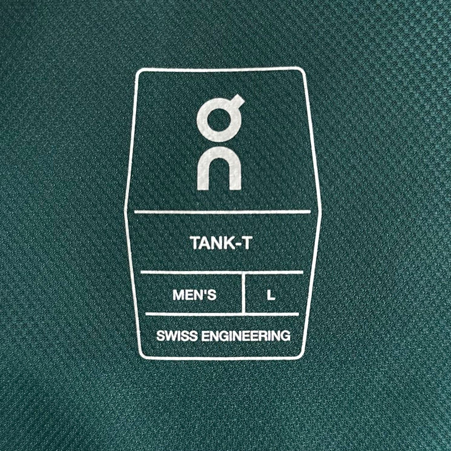 Camiseta de entrenamiento sin mangas On Running 🏃🏻‍♂️  color verde oscuro y logo en plateado Talla L