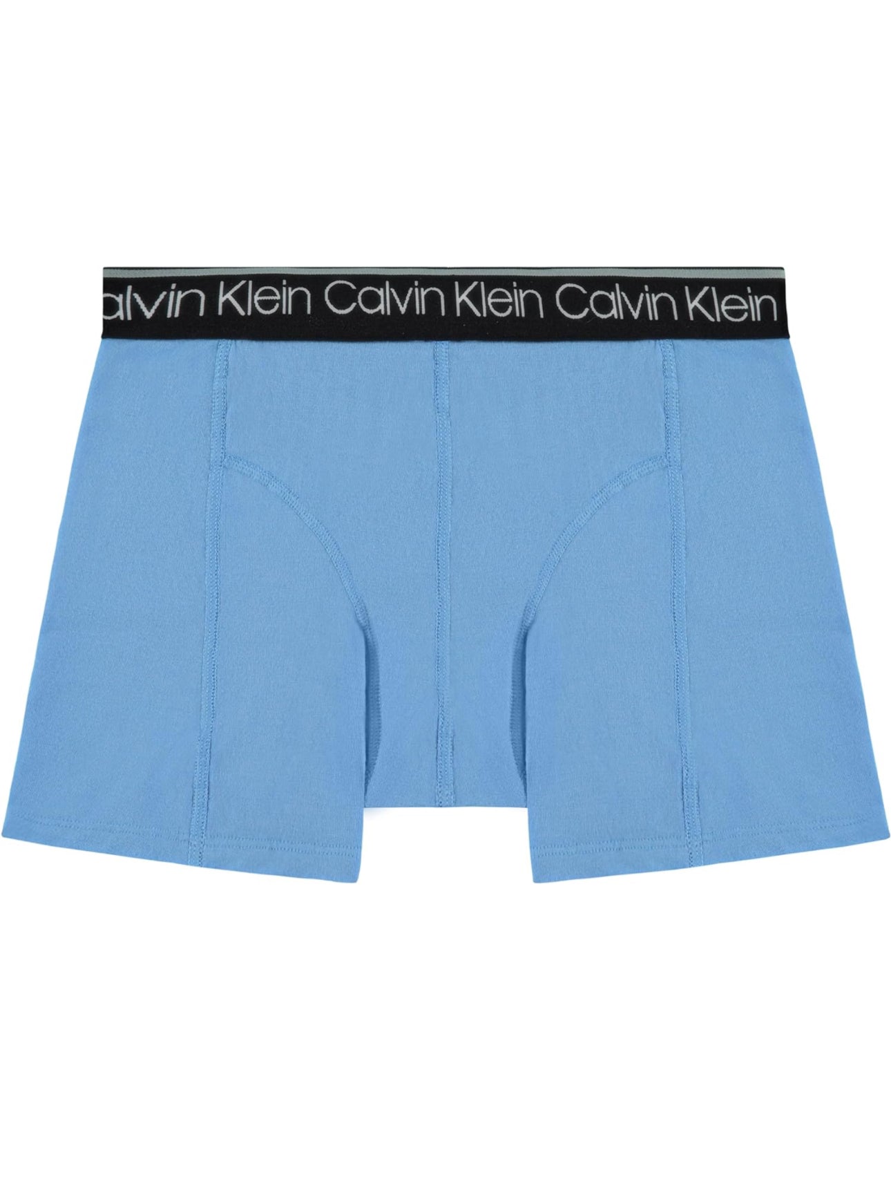 Paquete de 3 Calzoncillos tipo Boxer Calvin Klein Cotton Stretch en color azul, celeste y negro - Tela ligera en Talla L y XL