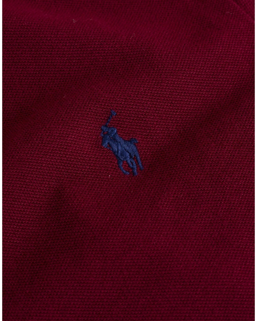 Camiseta Polo Ralph Lauren 🏇🏼 Pima color rojo oscuro Talla M, L, XL y XXL Entalle Regular