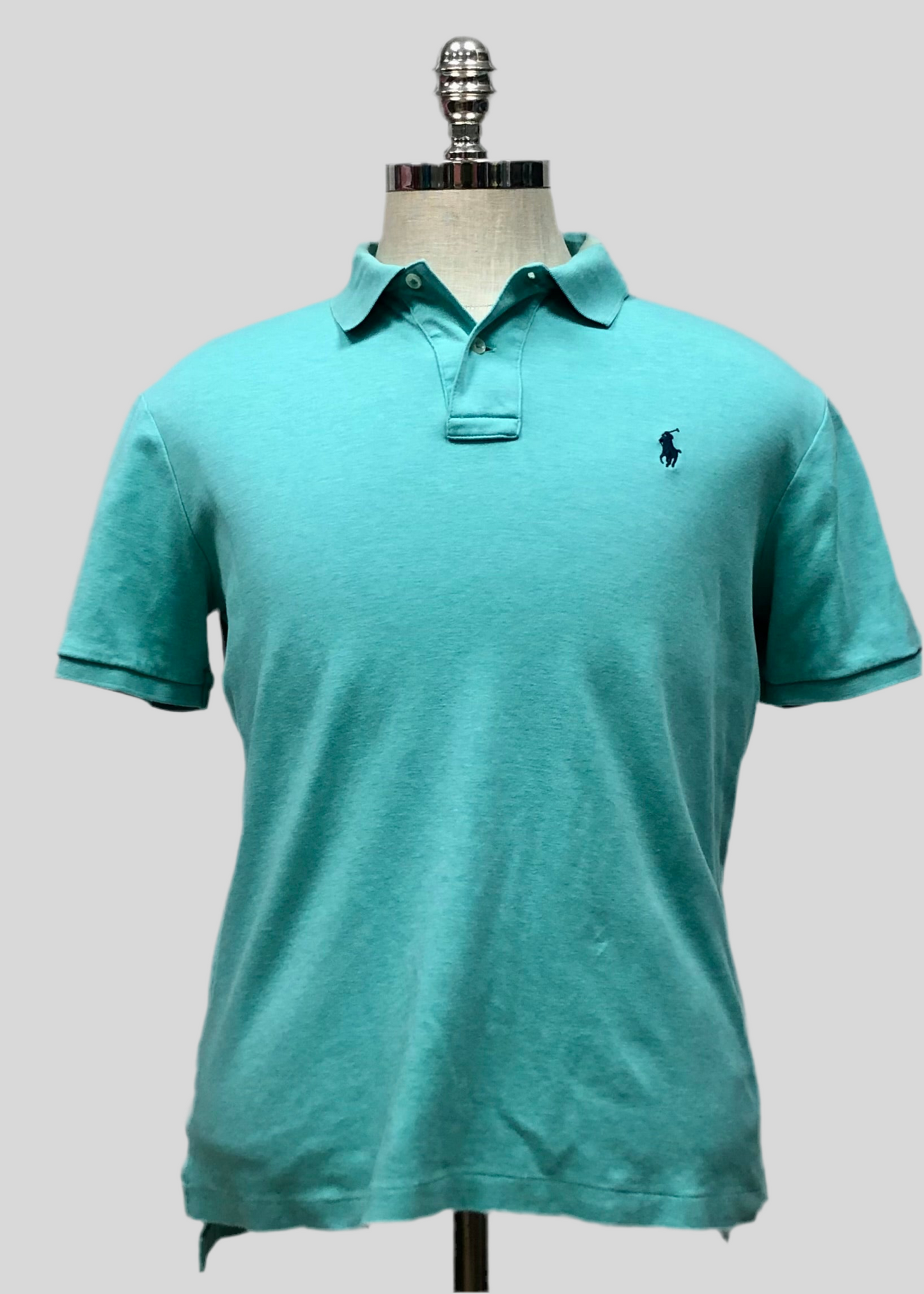 Camiseta Polo Ralph Lauren 🏇🏼 Pima color turquesa Talla S Entalle Clásico (ver descripción)