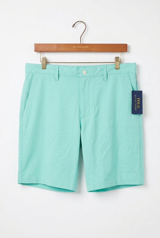 Short Híbrido Polo Ralph Lauren 🏇🏼 Tela Performance color turquesa talla 32 (ver descripción)