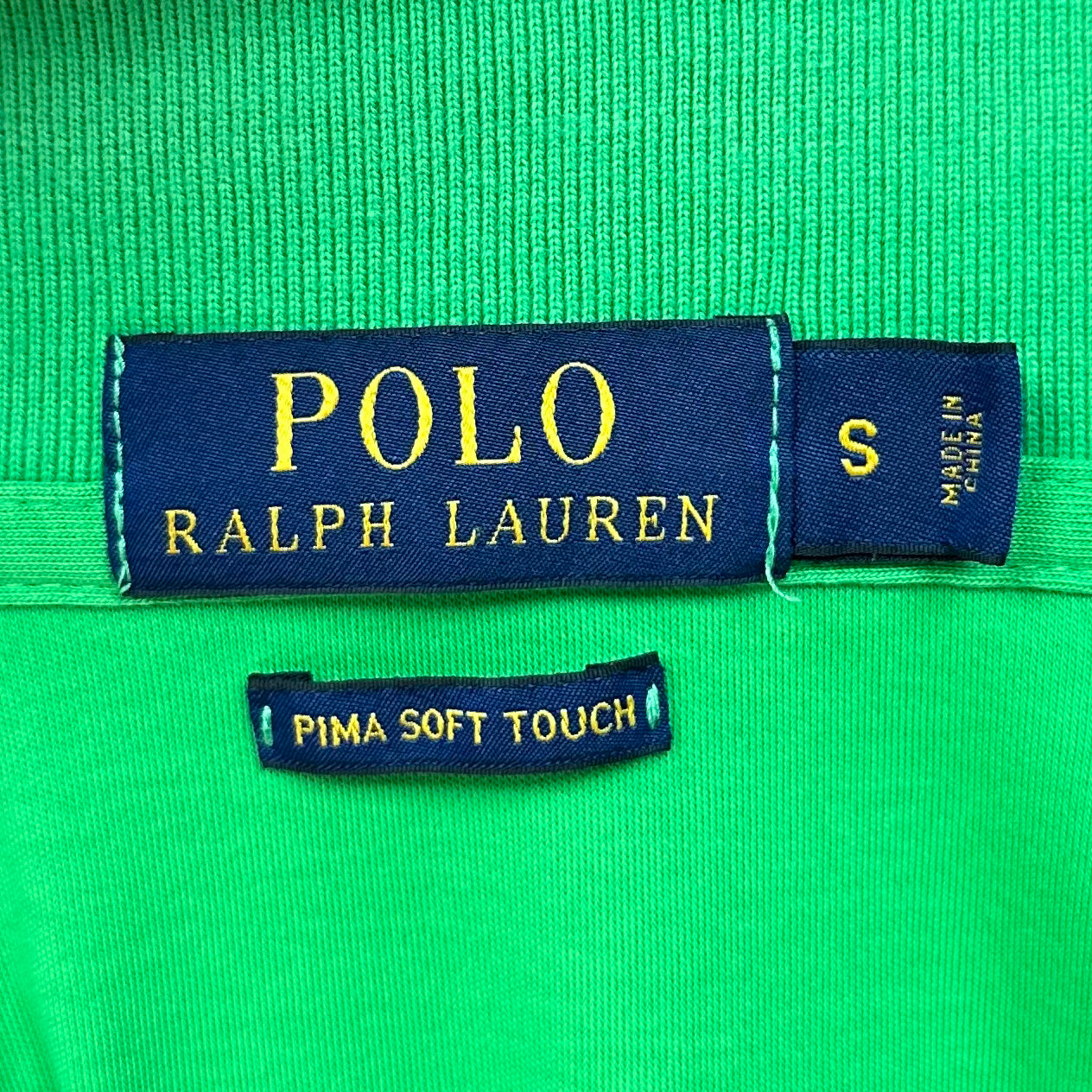 Camiseta Polo Ralph Lauren 🏇🏼color verde intenso Talla S Entalle Regular (ver descripción)