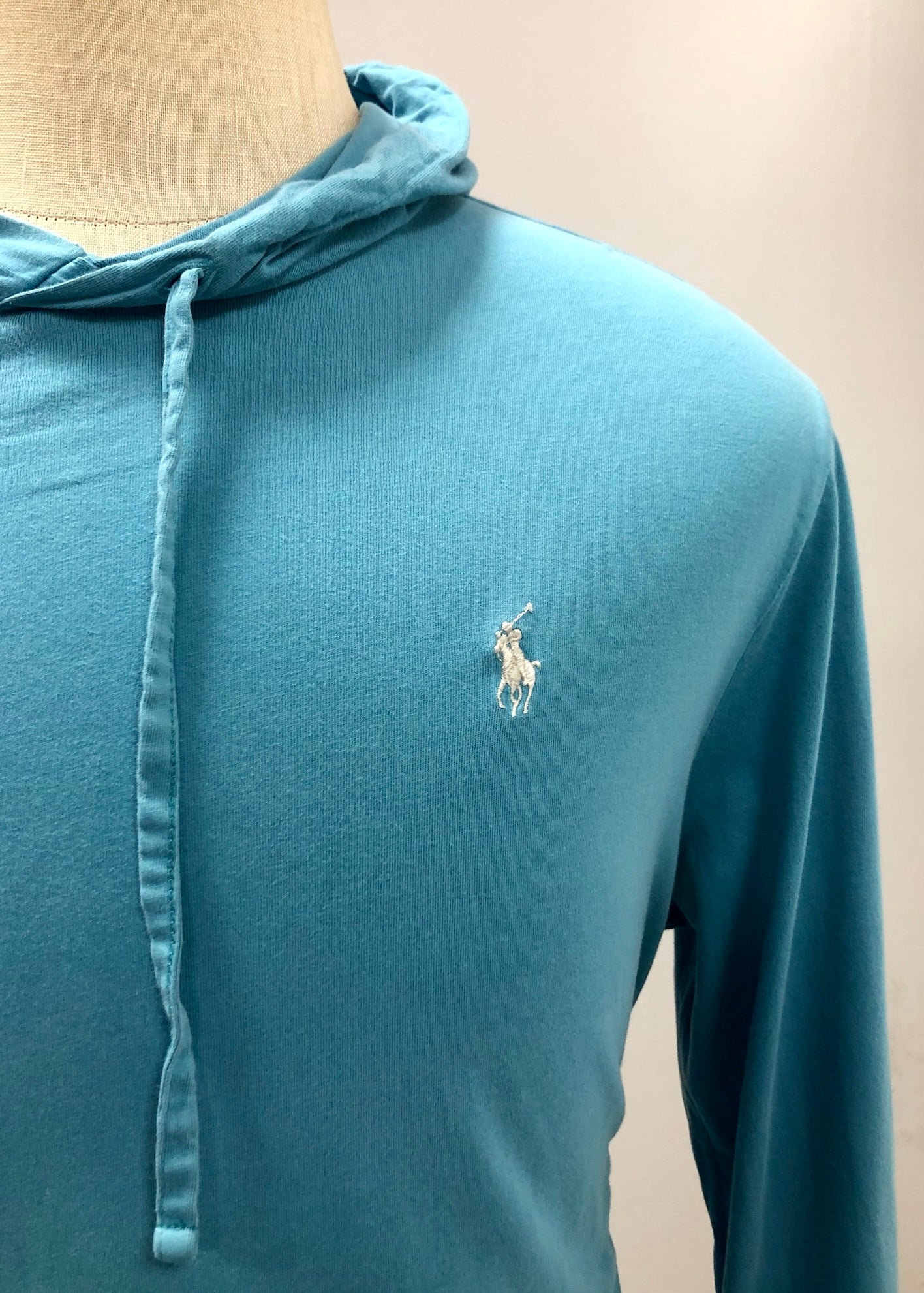 Sueter Jersey con capucha Polo Ralph Lauren 🏇🏼 color verde azulado Talla XL