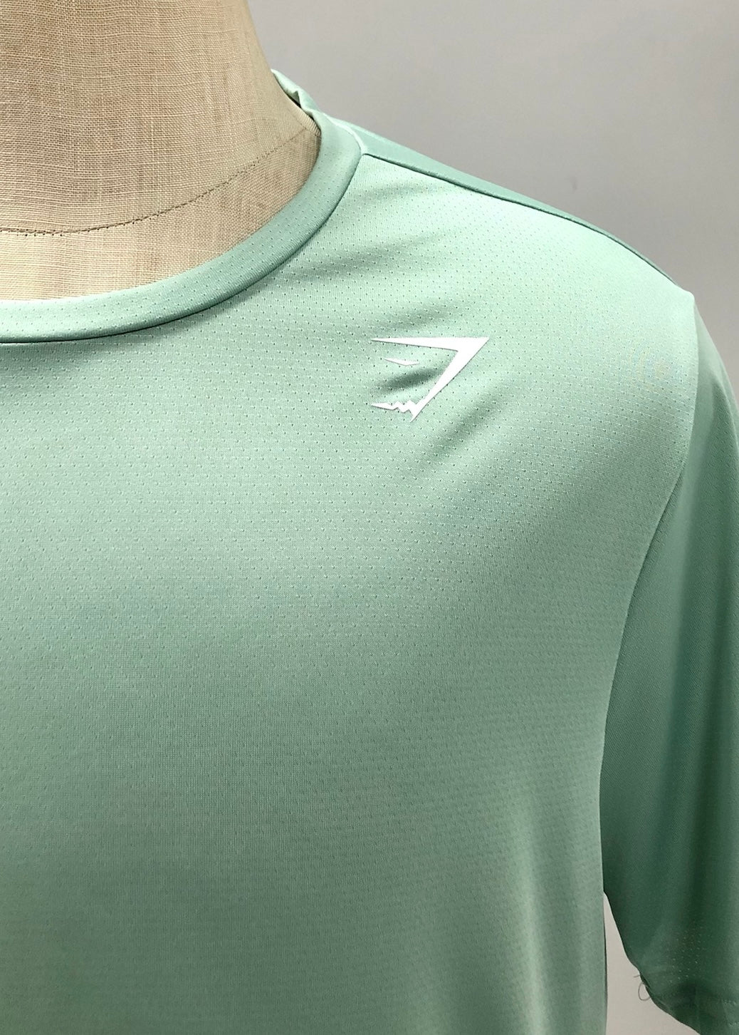 Camiseta de entrenamiento Gymshark 🏋🏽 color verde claro y logo en blanco Talla XXL