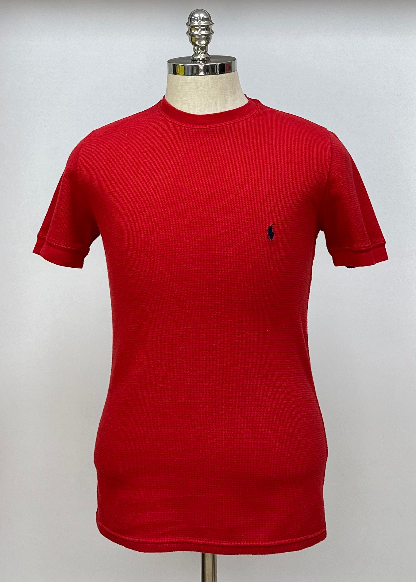 Camiseta cuello redondo Polo Ralph Lauren 🏇🏼 Waffle color rojo manga corta Talla S