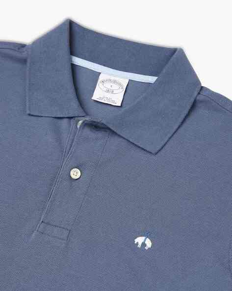 Camiseta Polo Brooks Brothers 🐑 color azul grisáceo Talla S Entalle Slim Fit