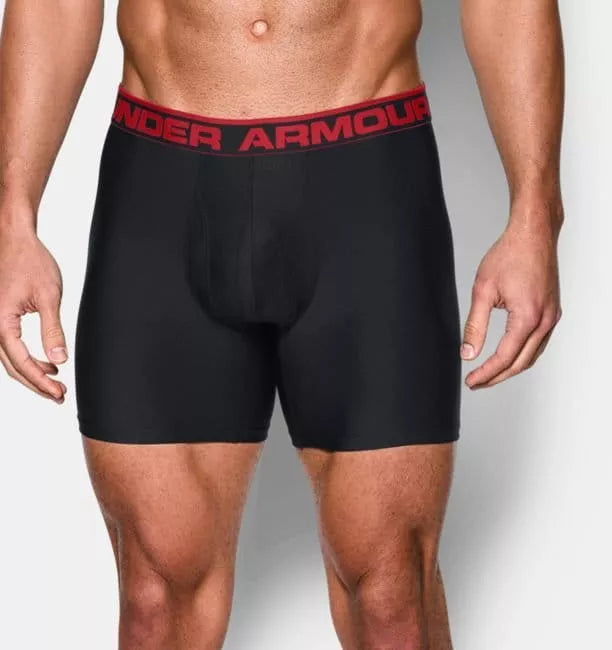 Combo de 2 Boxers Briefs Under Armour 🏋🏽 Tela Performance Tech de 6” de largo color negro Talla S