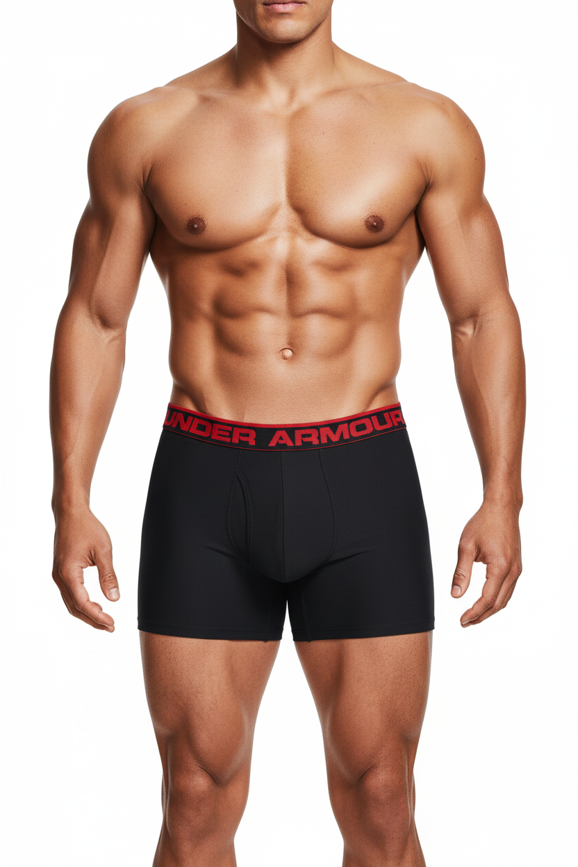 Combo de 2 Boxers Briefs Under Armour 🏋🏽 Tela Performance Tech de 6” de largo color negro Talla S