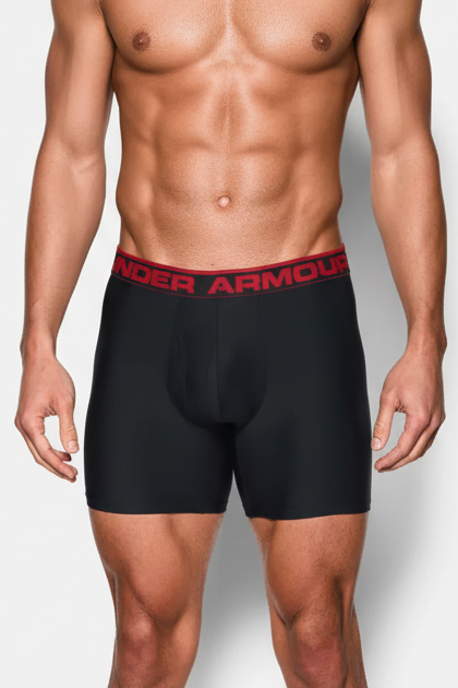Combo de 2 Boxers Briefs Under Armour 🏋🏽 Tela Performance Tech de 6” de largo color negro Talla S