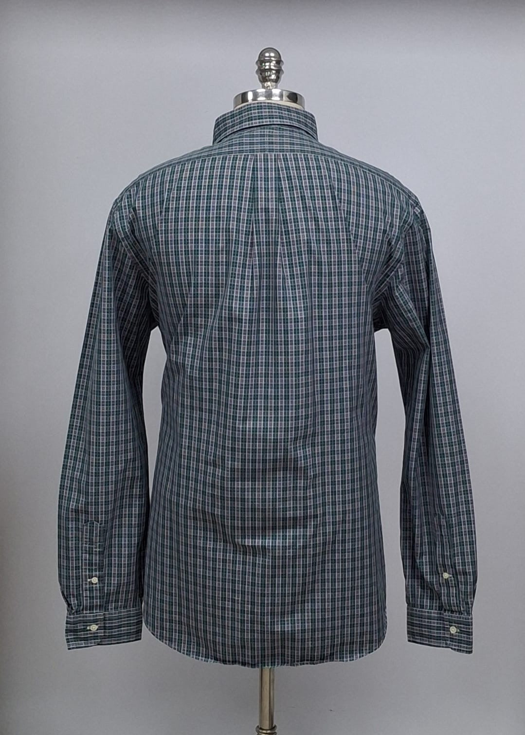 Camisa de botones Polo Ralph Lauren 🏇🏼 con cuadros en color verde, morado y blanco Talla XL Entalle Regular