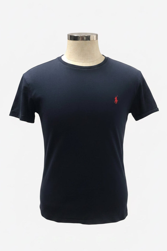 Camiseta cuello redondo Polo Ralph Lauren 🏇🏼 color azul navy Talla Small