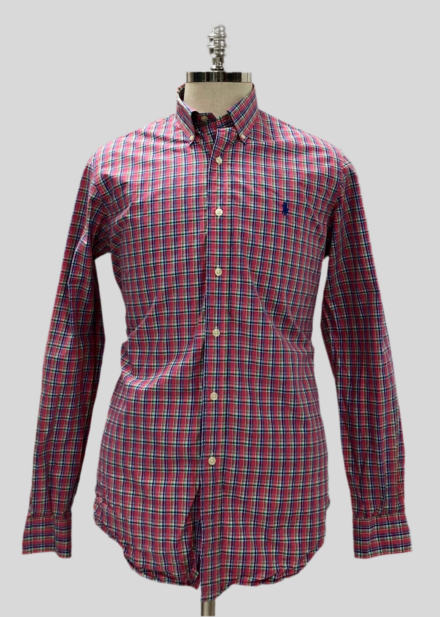 Camisa Polo Ralph Lauren 🏇🏼 de cuadros en color rojo, verde y azul Talla M Entalle Regular